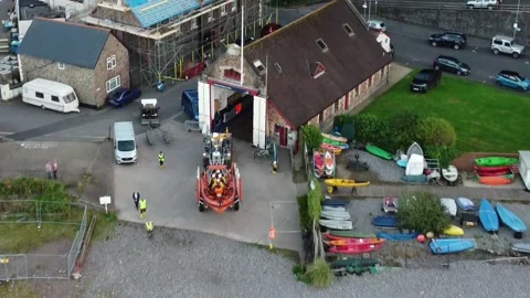 RNLI minehead Video stock 161261454