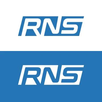 RNS letter logo design vector	 Illustrazione stock