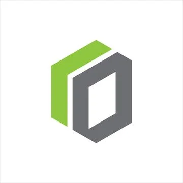 RO Letter monogram Initial Logo Design Template Vector Illustration. RO ele.. Stock Illustration