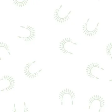 Roach boho glyph seamless pattern Stock Illustration