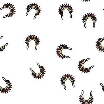 Roach boho vector seamless pattern Stock Illustration