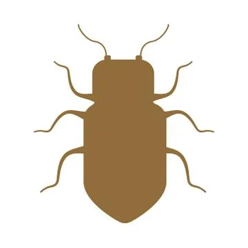 Roach insect flat style icon Stock Illustration