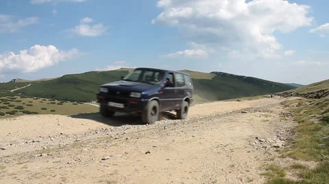 Off-road 4x4 car Stock Footage 29162600