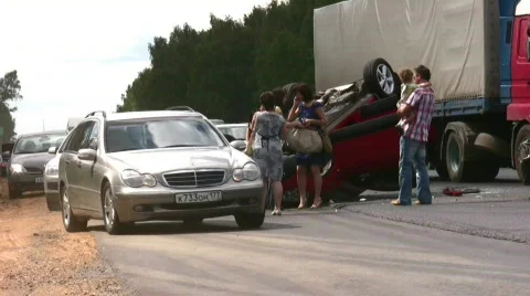 Road accident Stock Footage 263559