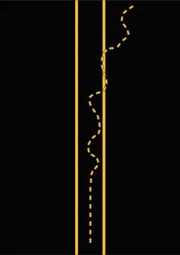 Road accident 库存插图