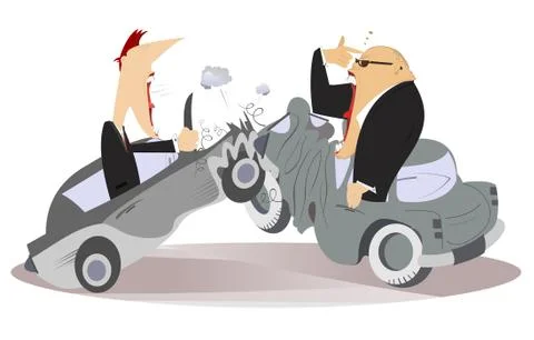 Road accident Stock Illustration