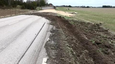 Road accident, Kulla, Sweden 库存影片 195013271
