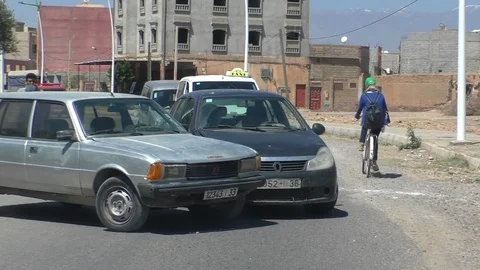 Road accident in Morocco Stock Footage 105490287