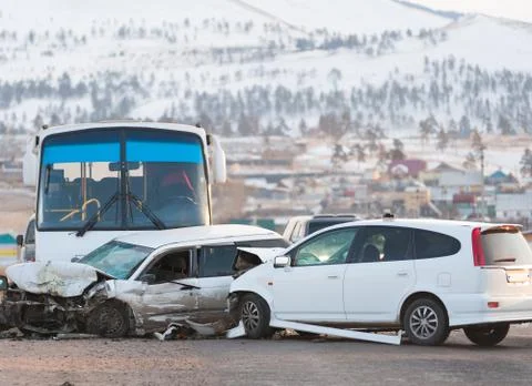 Road accident Stock Photos