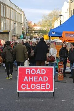 Road Ahead Closed Stock Photos