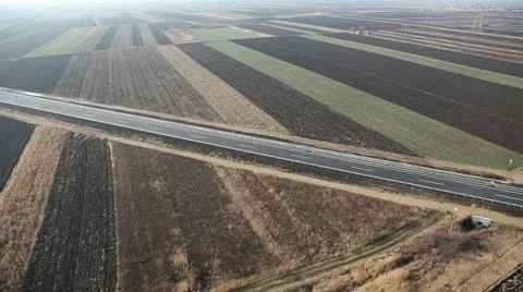 Road from air Stockbeeldmateriaal 20710360