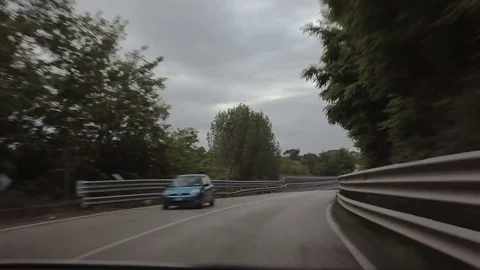 The road to the airport of Naples Stock Footage 75533063
