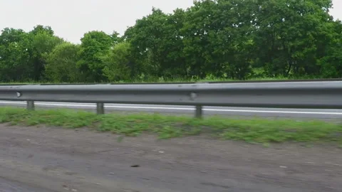 Road along the forest Stock Footage 86681375