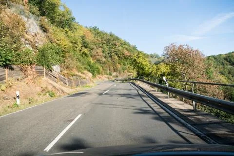 A road along the mountain Stock Photos