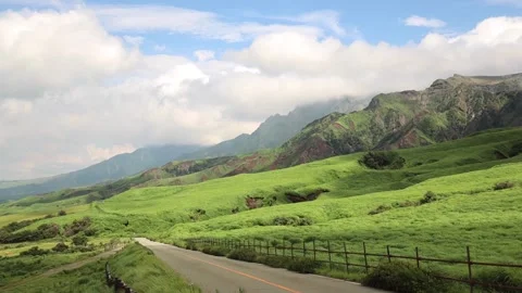 Road along mountains Stock Footage 137944612