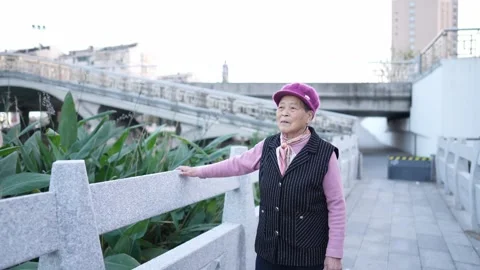 The road along the winter river in the suburbs of Shanghai, China in December. A Stock Footage 300348240