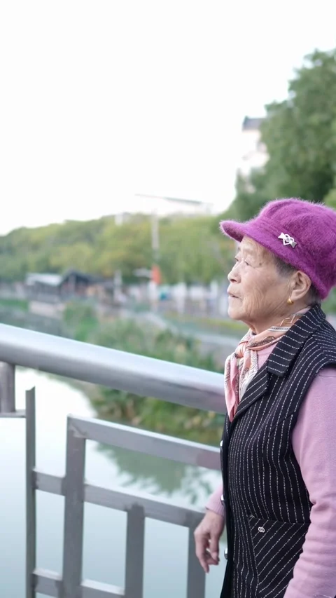 The road along the winter river in the suburbs of Shanghai, China in December. A Stock Footage 300430986