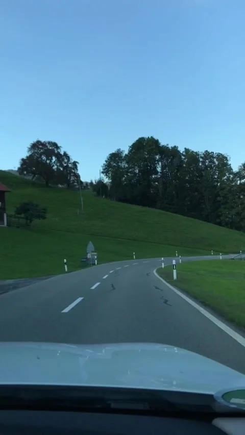 Road in alpine countryside. Stock Footage 329227520