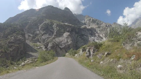 Road in Alps Stock Footage 133598448