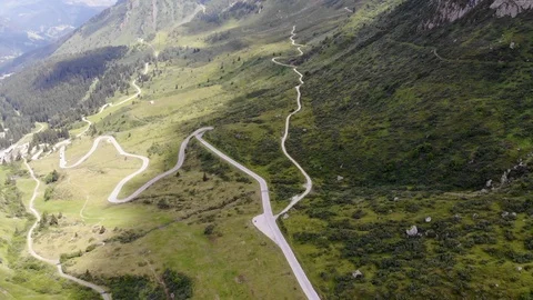 Road on alps mountains Video stock 106901019