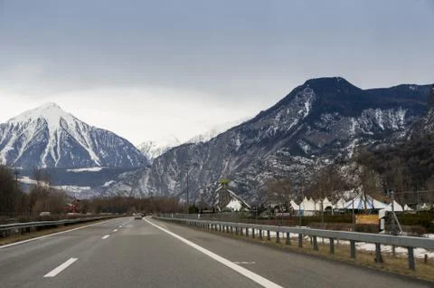 Road to the Alps. Photos