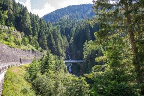 Road in the Alps Stock Photos