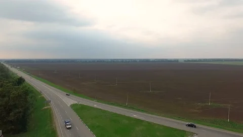 Road among fields Video stock 95969755