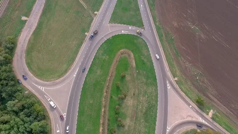 Road among fields Video stock 95969781