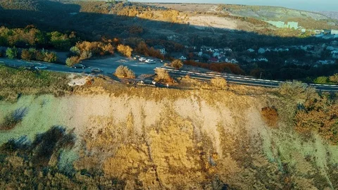 The road among the high hills Video stock 101067618