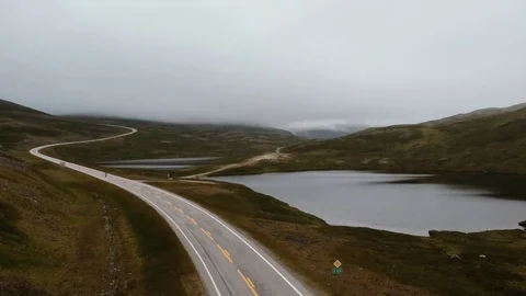A road among the hills. Stock Footage 114983330