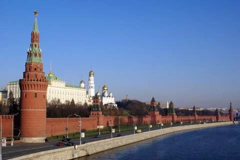 Road and kremlin Stock Photos