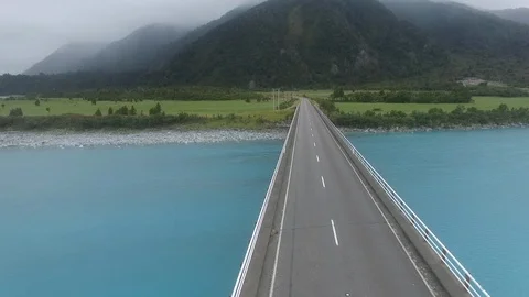 Road and Lagoon 스톡 동영상 100600035