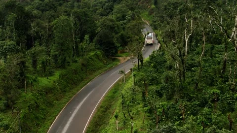 Road and mountain nature landscape. Road trip. Stock Footage 315420249