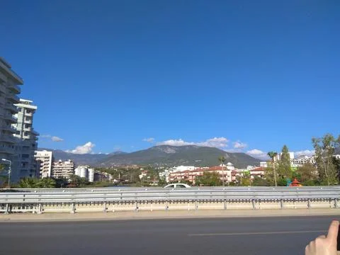 Road and Mountains Stock Photos
