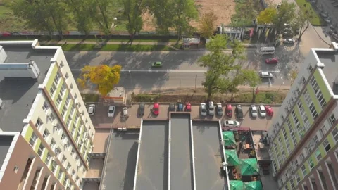 Road And Residential Complex Stock Footage 141527725