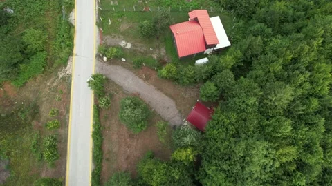 Road and rural settlement Stock Footage 210761824