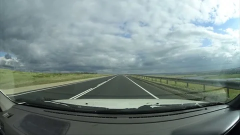 The road and the sky Stock Footage 85845665