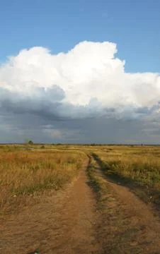 Road and sky Stock Photos