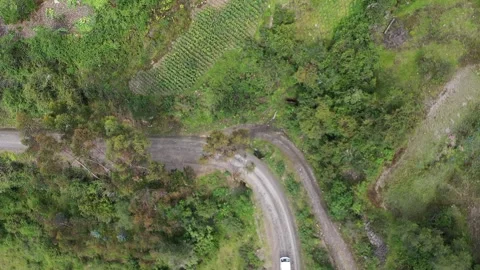 ROAD IN THE ANDES OF PERU Stock Footage 247159345