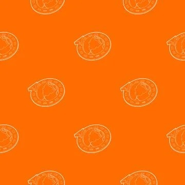 Road around earth globe pattern vector orange Stockillustratie