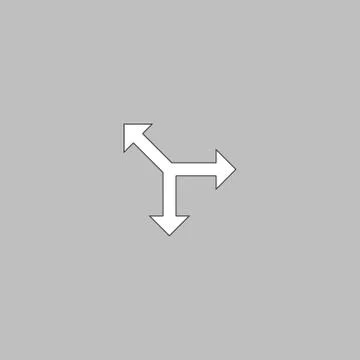 Road arrow computer symbol Stock Illustration