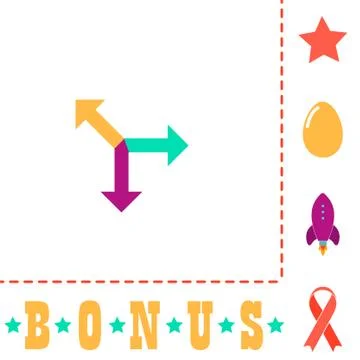 Road arrow computer symbol Stock Illustration