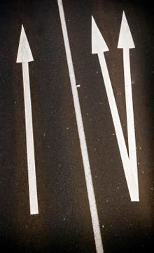 Road arrows Stock Photos