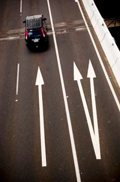 Road arrows Stock Photos