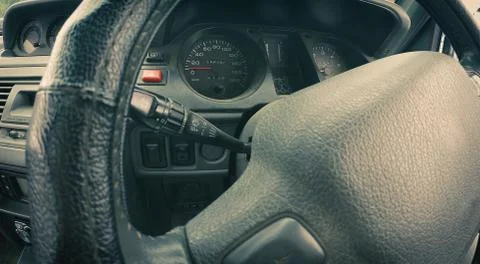 Off-road auto interior - dashboard - inner workings of a car Photos