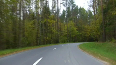 Road autumn 2 Stock Footage 536749