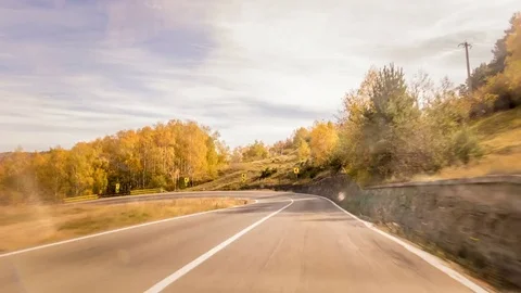 Road in autumn mountains Stock-Footage 83619679