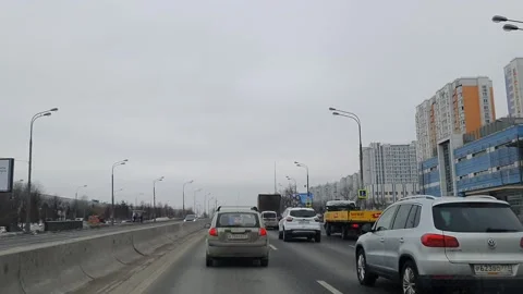 The Road On The Background Of The Traffic Stream.  (11) Stock Footage 231311092