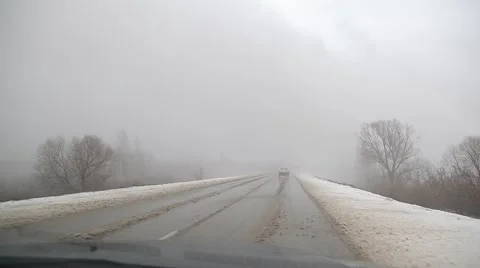 Road in bad weather Video stock 48895710