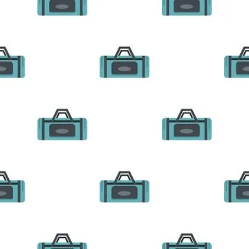 Road bag pattern seamless Illustration